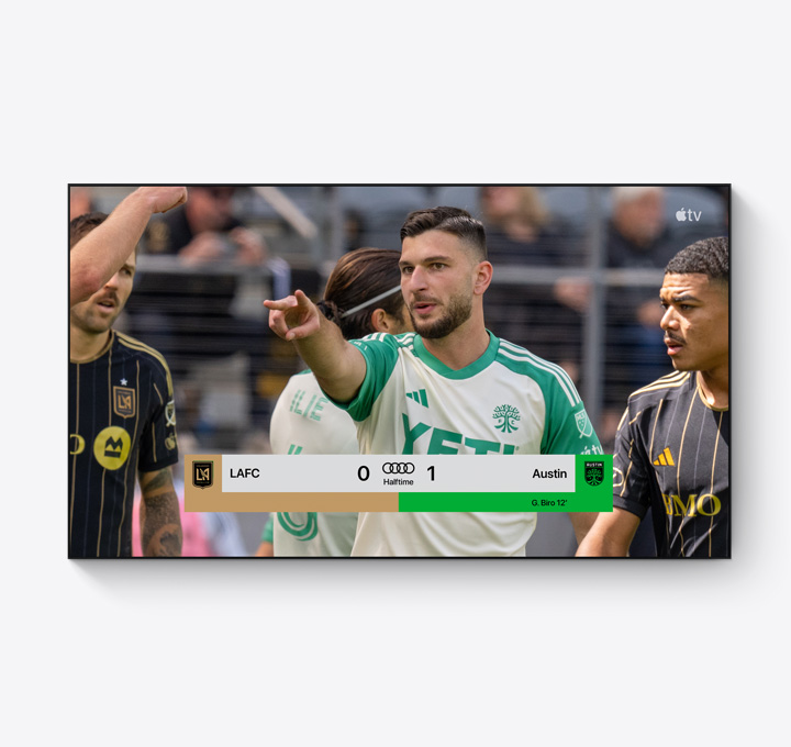 Ein Beispiel für ein Audi-Sponsoring während eines Spiels des LAFC gegen den Austin FC.